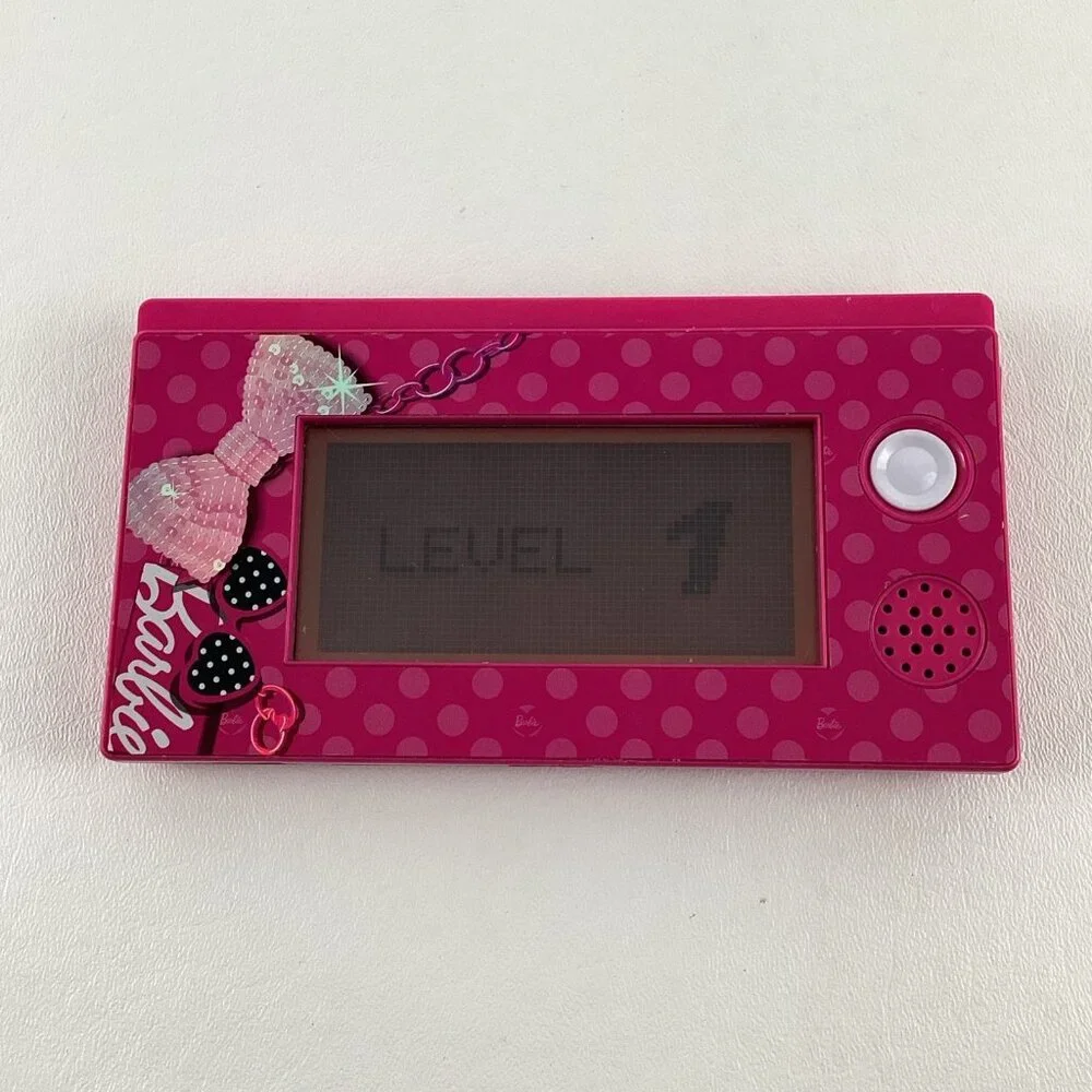 Barbie Handheld Game Educational Toy Matching Alphabet Pink Oregon Scientific